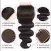 5x5 HD lace closure Free part Body Wave Hair natural color