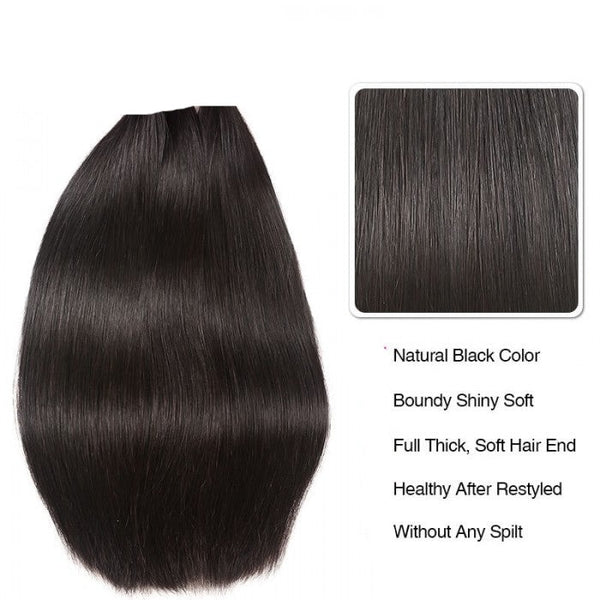 VeeKouture Straight Human Hair 3 Bundles